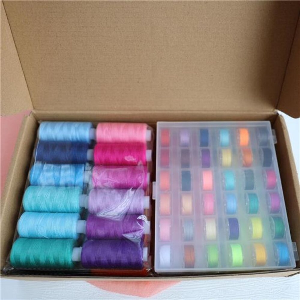 72 PCS Sewing Thread Assortment 36 Color Thread for Sewing Machine 36 Ribbons - Picture 4 of 8
